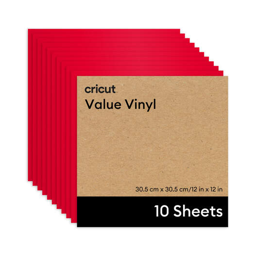 Cricut&reg; Value Vinyl - 12 in x 12 in (10 ct)